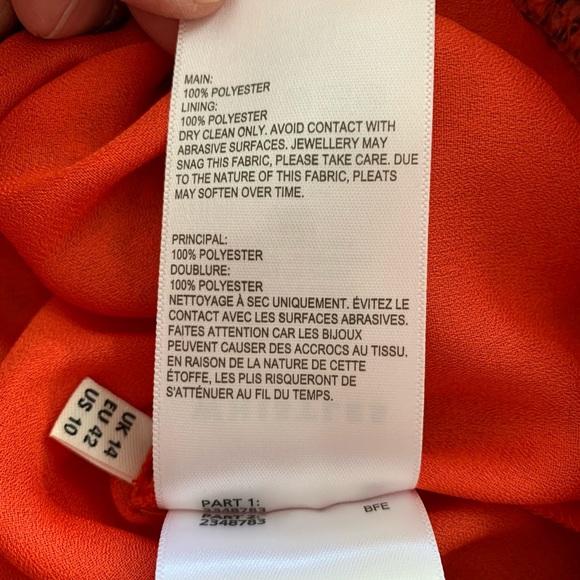 Whistles size 10 tiered red animal print dress - Picture 5 of 5